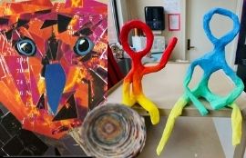  Example artwork using newspapers and magazines